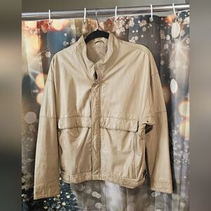 Men's Tan Remy Leather Bomber Jacket